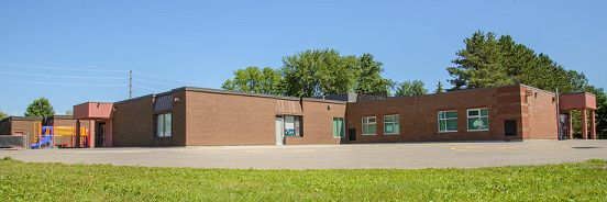 Picture of the front of Greely School